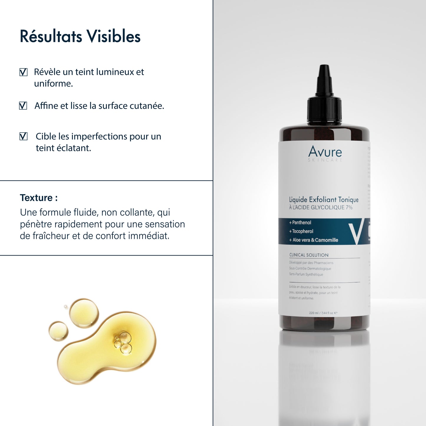 Tonique Exfoliant à l'Acide Glycolique 7% - Tonique Illuminateur
