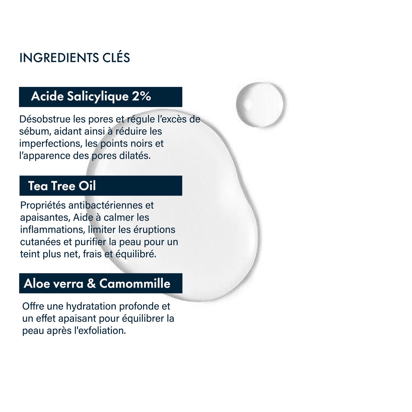 Toner exfoliant Anti-Acné - Exfoliant à l'Acide Salicylique 2%